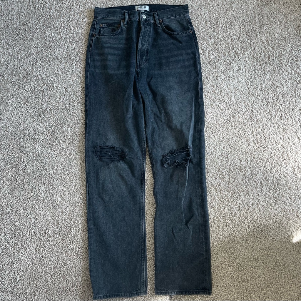 Agolde 90s Pinch Knee Distress Denim Jeans